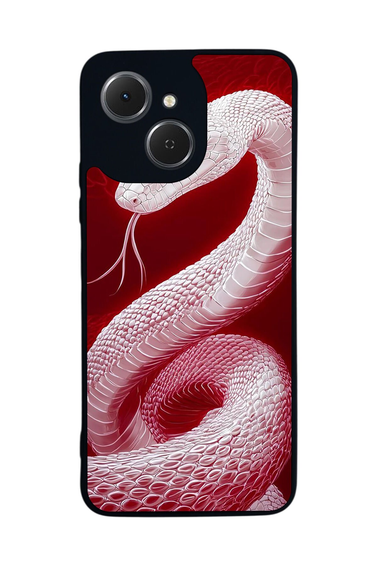 Tecno Spark 40C Uyumlu Yılan Tasarımlı Glossy Premium Kılıf