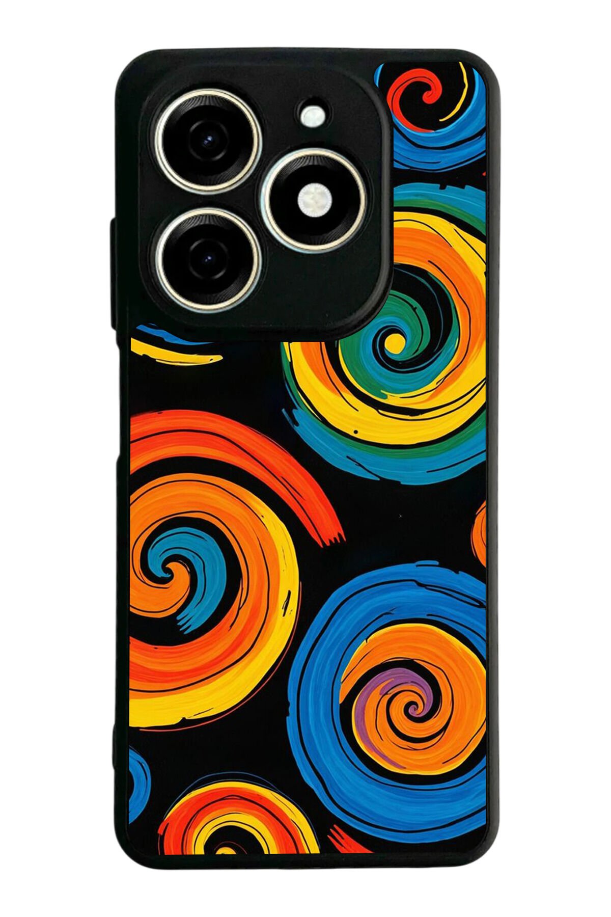 Tecno Spark 20/20C Uyumlu Abstract Tasarımlı Glossy Premium Kılıf