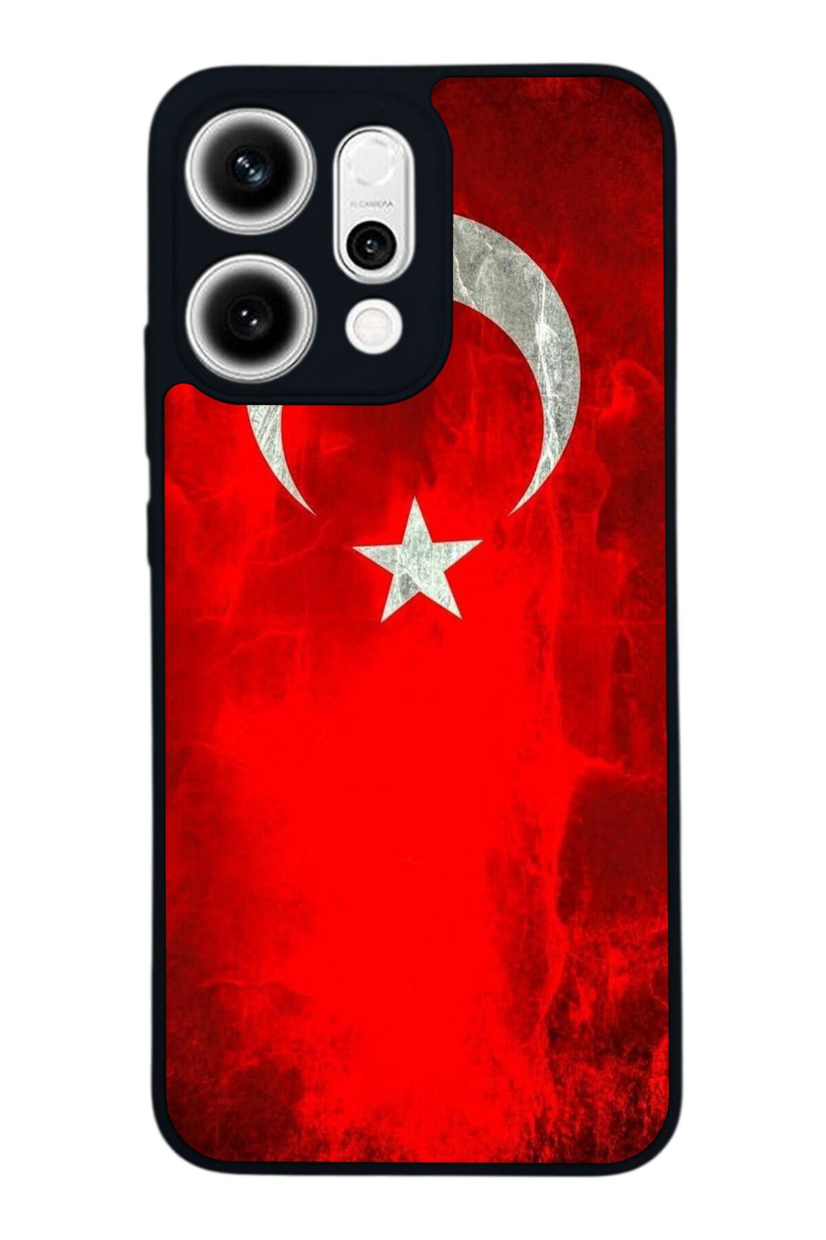 Oppo Reno 14 Uyumlu Türk Bayragi Tasarımlı Glossy Premium Kılıf