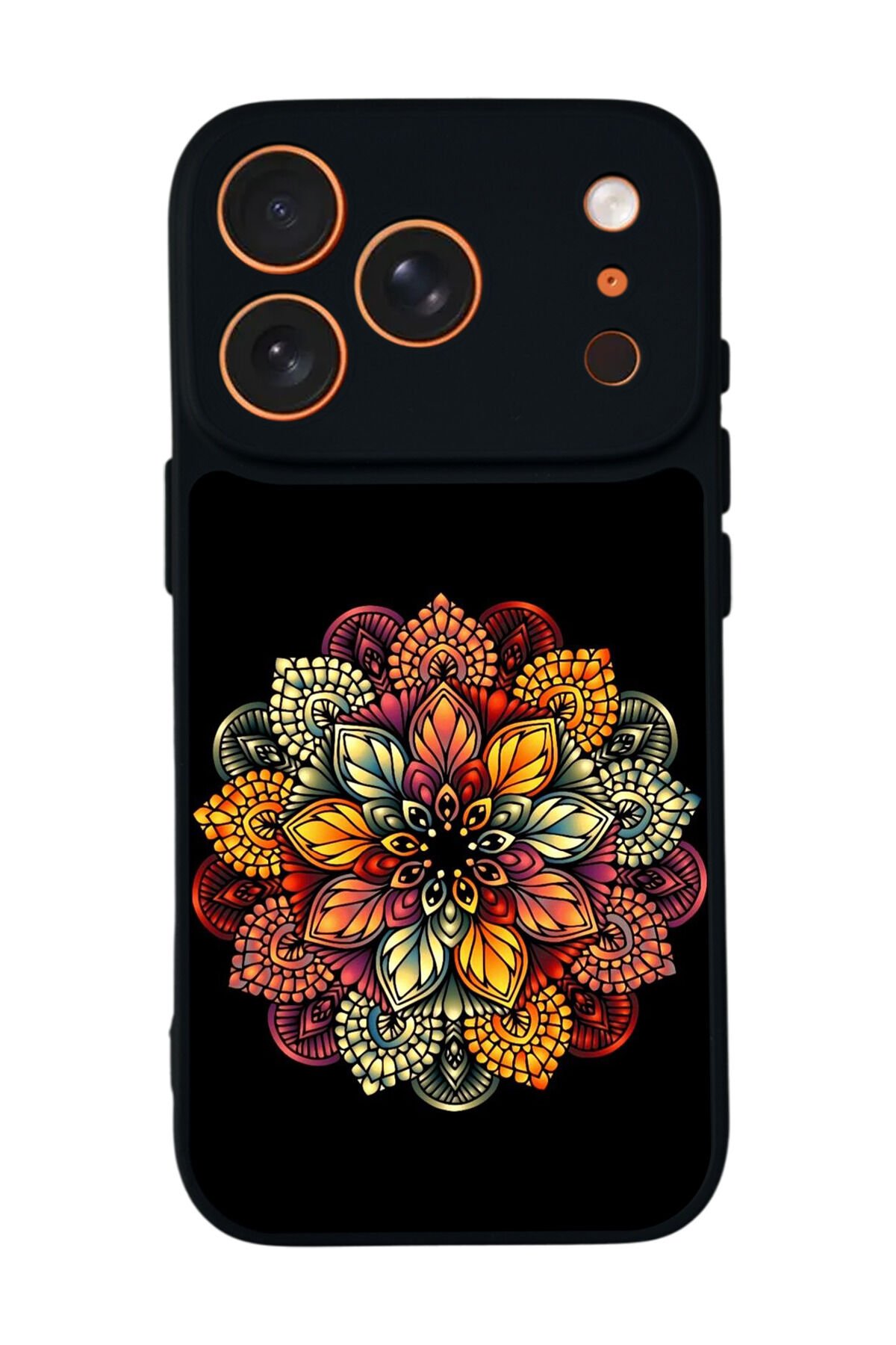 iPhone 17 Pro Max Uyumlu Mandala Tasarımlı Glossy Premium Kılıf