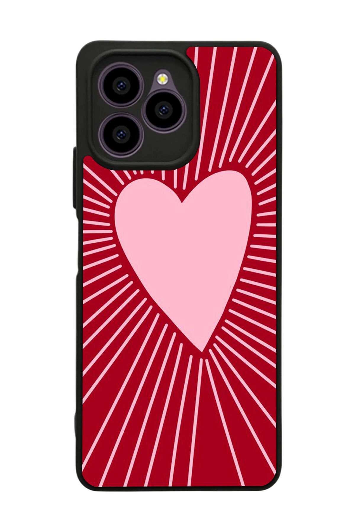 Omix X6 Uyumlu Kalp Love Tasarımlı Glossy Premium Kılıf