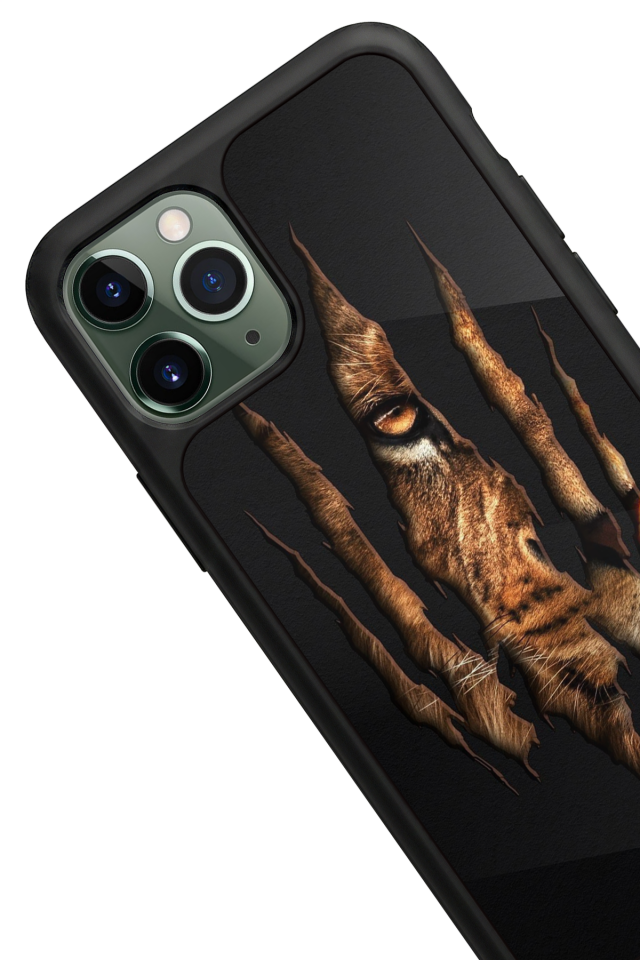iPhone 11 Pro Max Uyumlu Aslan Tasarımlı Glossy Premium Kılıf