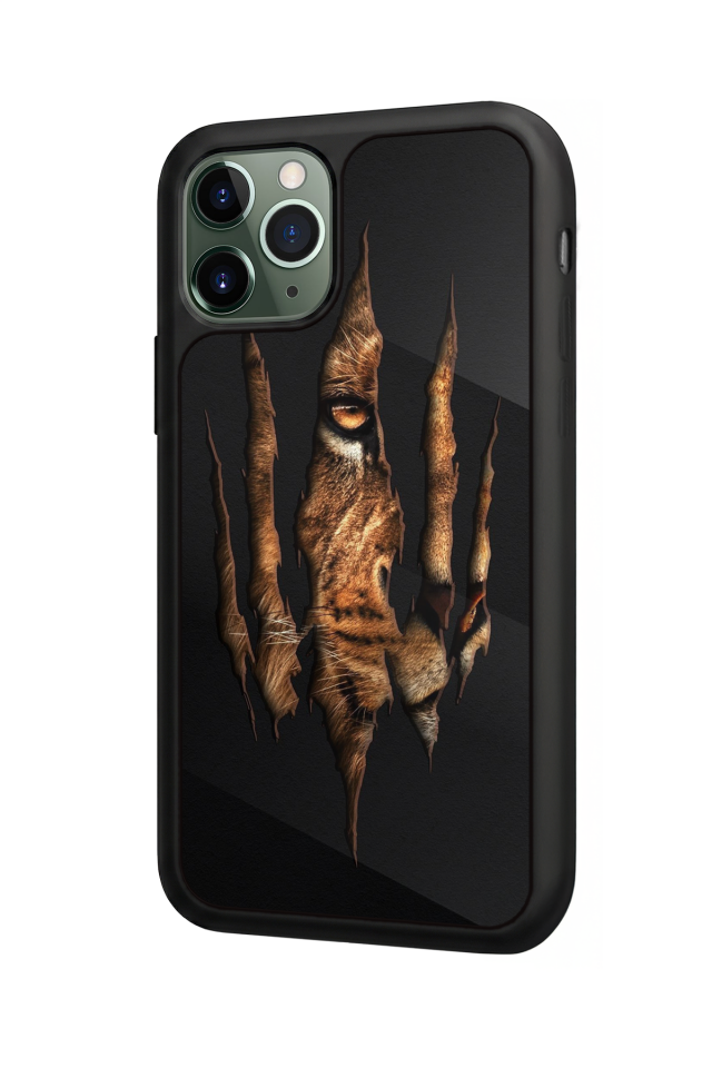 iPhone 11 Pro Max Uyumlu Aslan Tasarımlı Glossy Premium Kılıf
