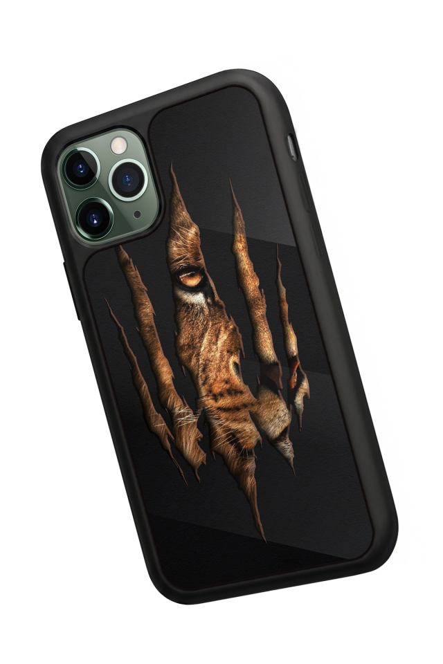 iPhone 11 Pro Max Uyumlu Aslan Tasarımlı Glossy Premium Kılıf