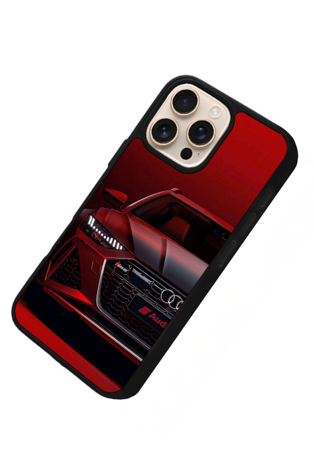 iPhone 14 Pro Max Uyumlu Audi Tasarımlı Glossy Premium Kılıf