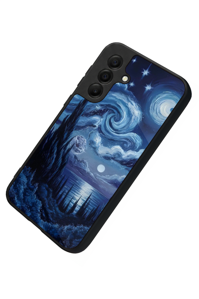 Samsung Galaxy A17 Uyumlu Ay Tasarımlı Glossy Premium Kılıf