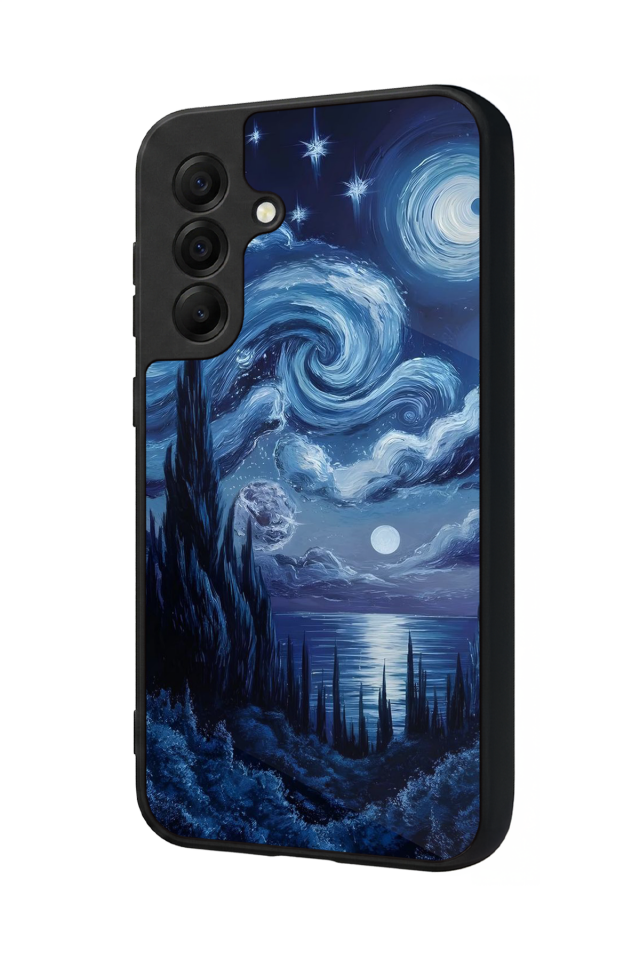 Samsung Galaxy A17 Uyumlu Ay Tasarımlı Glossy Premium Kılıf