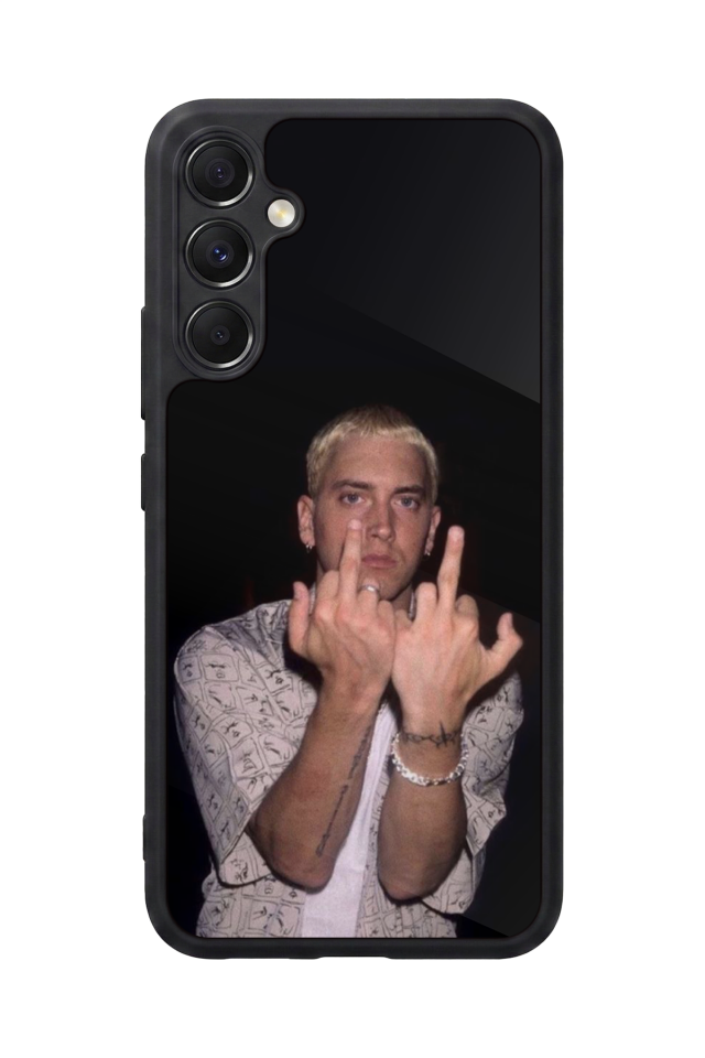 Samsung Galaxy M34 Uyumlu Eminem Tasarımlı Glossy Premium Kılıf