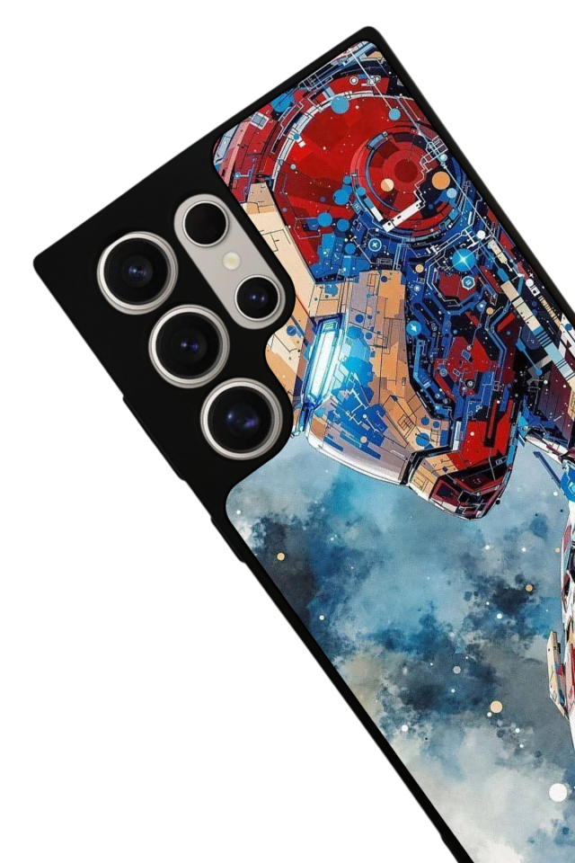 Samsung Galaxy S23 Ultra Uyumlu Iron Man ( Demir Adam ) Tasarımlı Glossy Premium Kılıf
