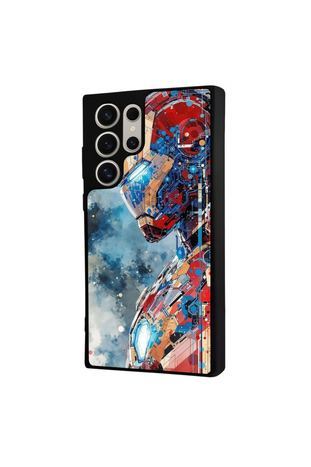 Samsung Galaxy S23 Ultra Uyumlu Iron Man ( Demir Adam ) Tasarımlı Glossy Premium Kılıf