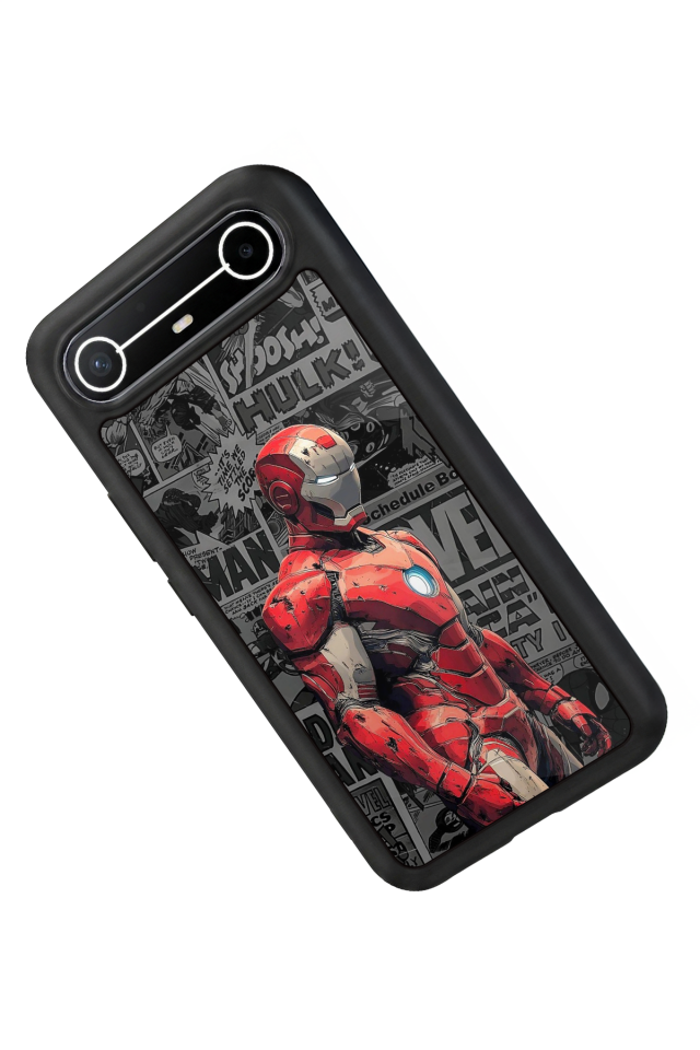 Tecno Spark Slim 5G Uyumlu  Iron Man ( Demir Adam ) Tasarımlı Glossy Premium Kılıf