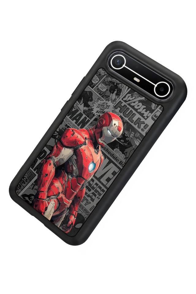 Tecno Spark Slim 5G Uyumlu  Iron Man ( Demir Adam ) Tasarımlı Glossy Premium Kılıf