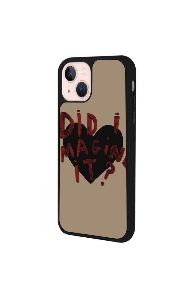 iPhone 14 Plus Uyumlu Kalp Love Tasarımlı Glossy Premium Kılıf