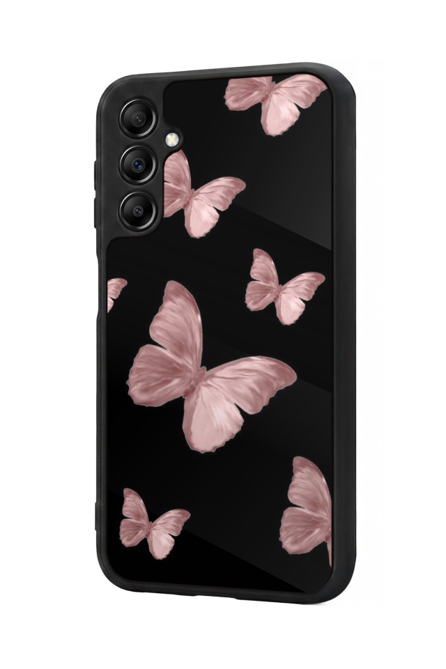 Samsung Galaxy A14 Uyumlu Kelebek Tasarımlı Glossy Premium Kılıf