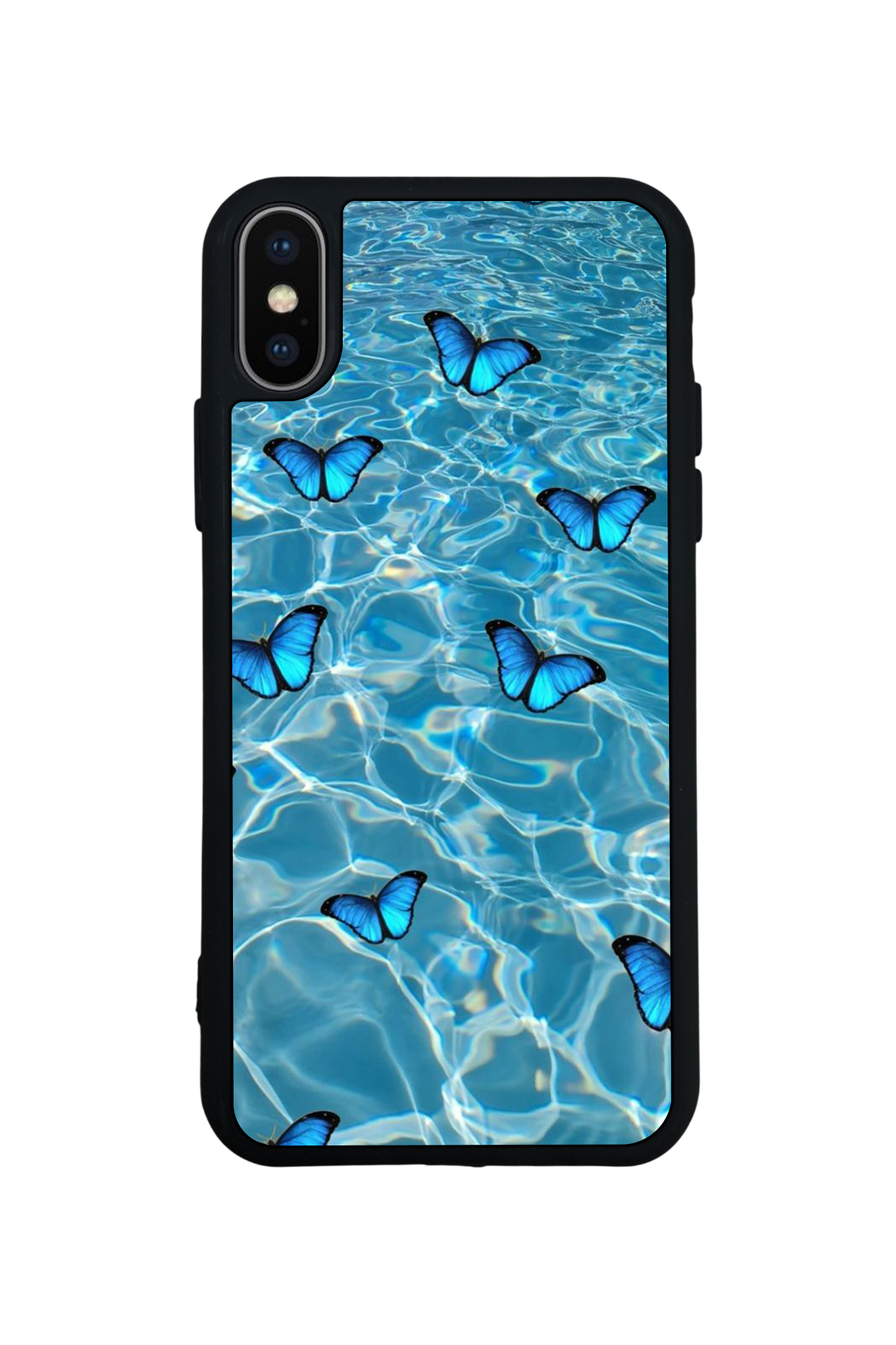 iPhone XS Max Uyumlu Kelebek Tasarımlı Glossy Premium Kılıf