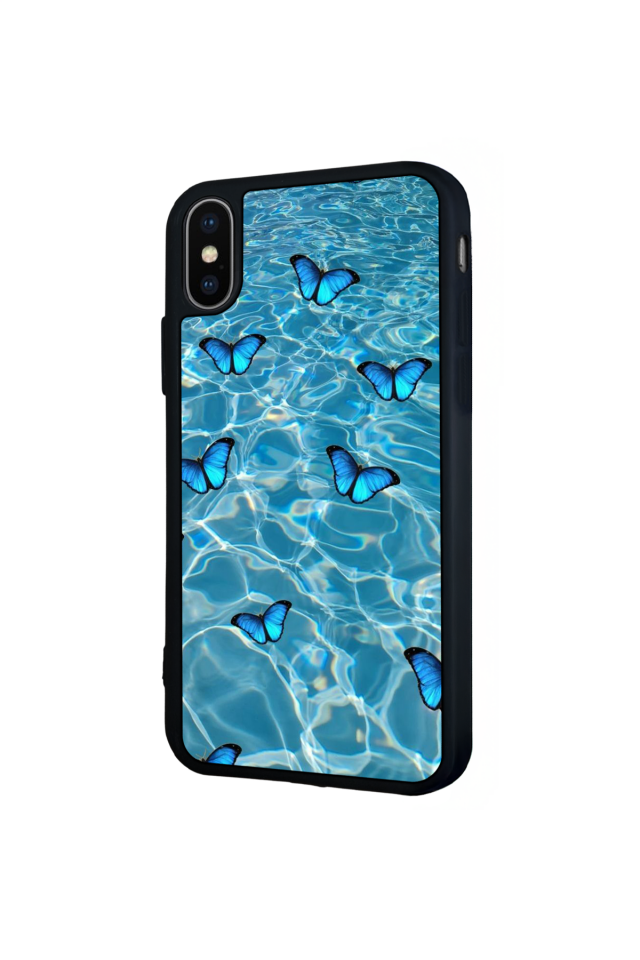 iPhone XS Max Uyumlu Kelebek Tasarımlı Glossy Premium Kılıf
