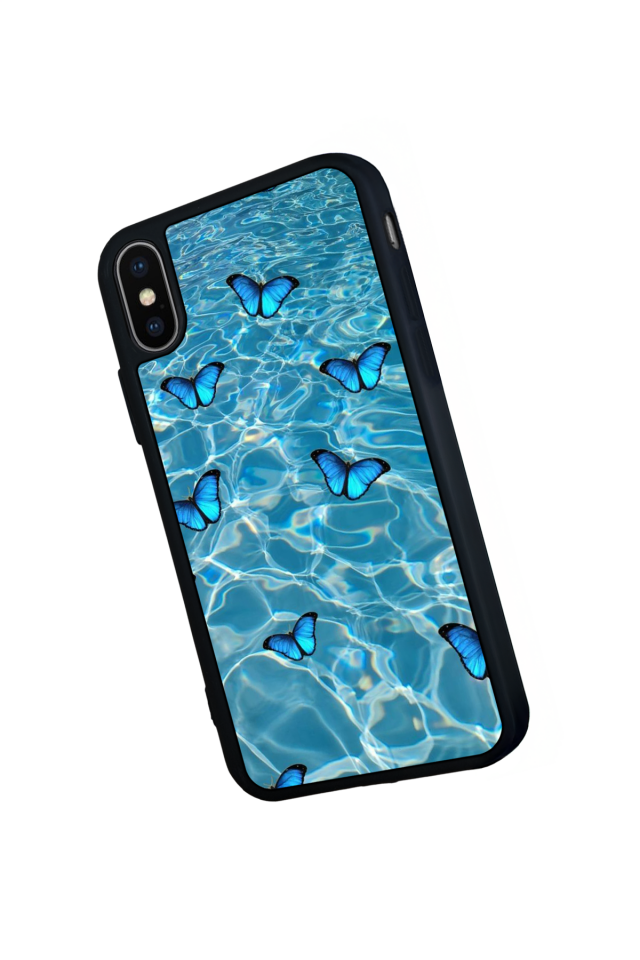 iPhone XS Max Uyumlu Kelebek Tasarımlı Glossy Premium Kılıf