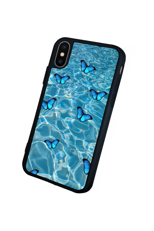 iPhone XS Max Uyumlu Kelebek Tasarımlı Glossy Premium Kılıf