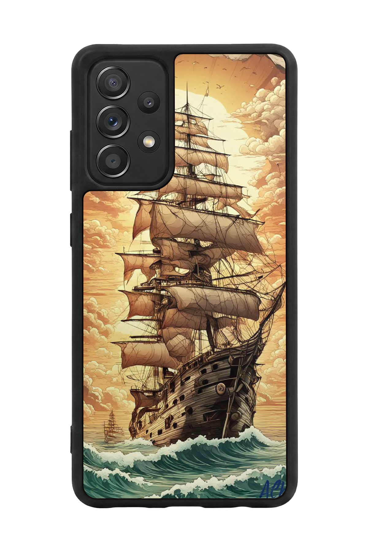 Samsung Galaxy A72 Uyumlu Korsan Tasarımlı Glossy Premium Kılıf