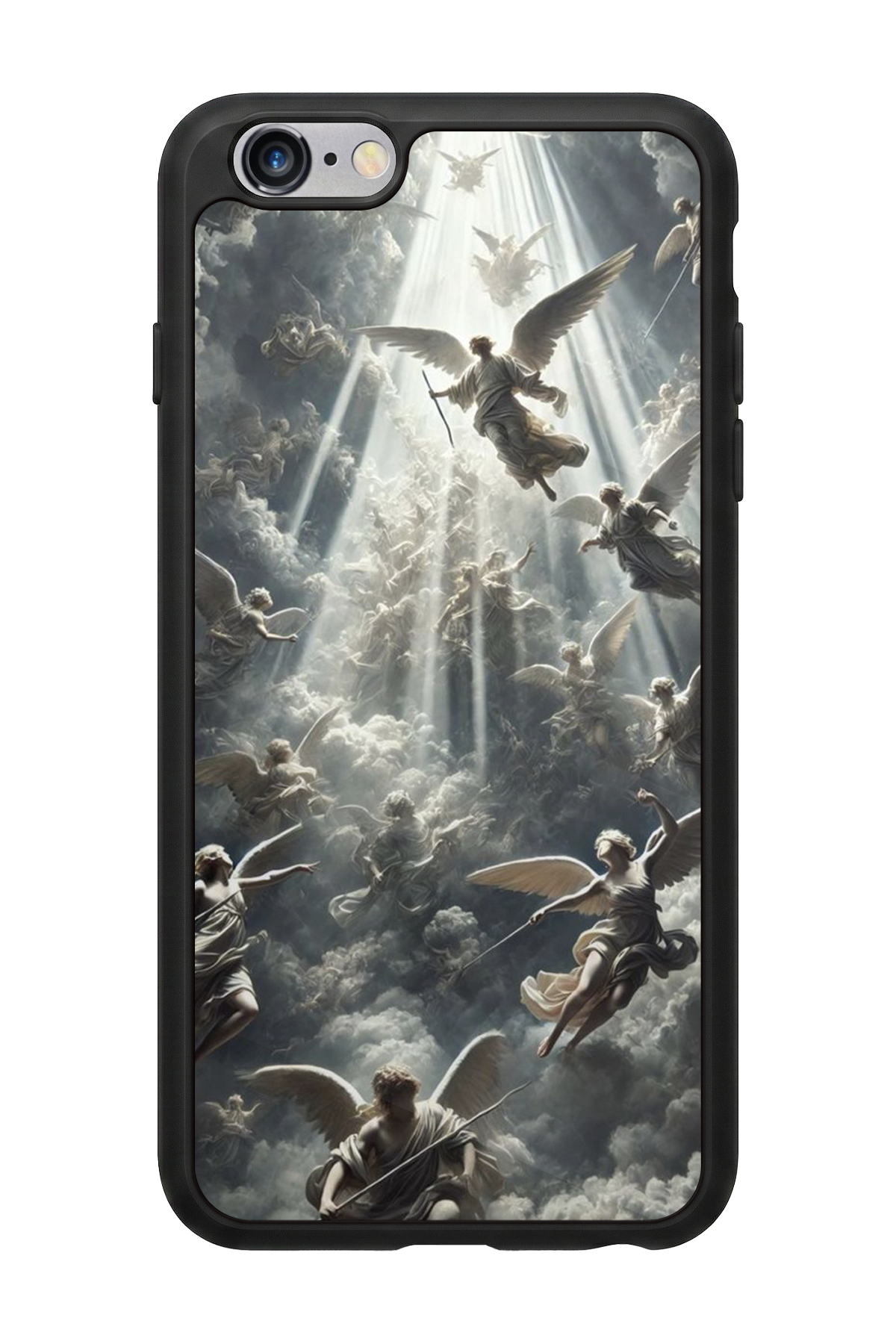 iPhone 6s Plus Uyumlu Melek Tasarımlı Glossy Premium Kılıf