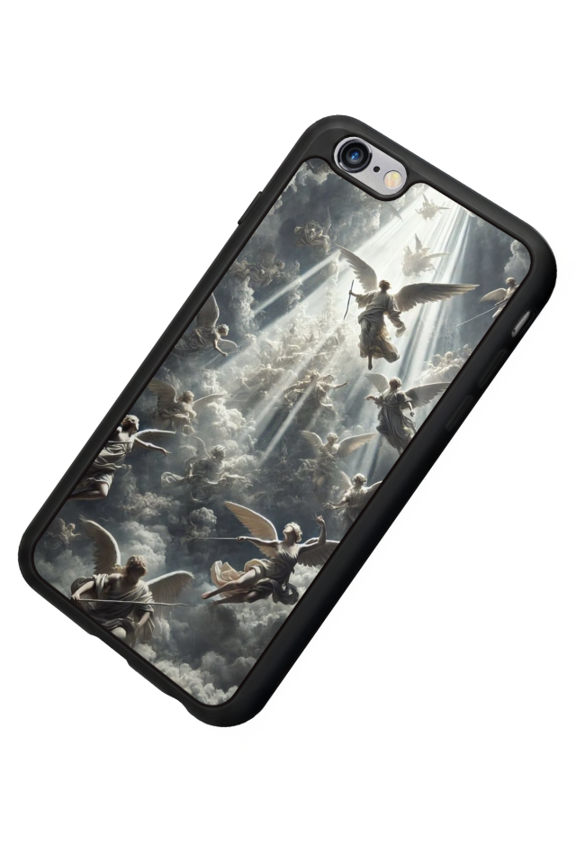 iPhone 6s Plus Uyumlu Melek Tasarımlı Glossy Premium Kılıf