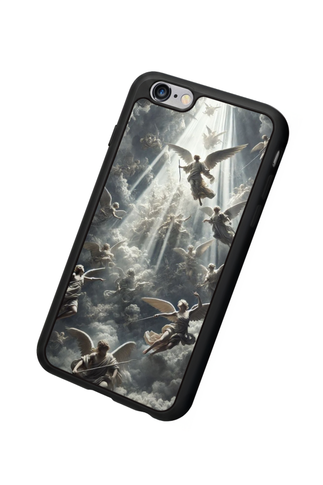 iPhone 6s Plus Uyumlu Melek Tasarımlı Glossy Premium Kılıf