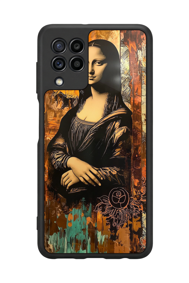 Samsung Galaxy M22 Uyumlu Monalisa Tasarımlı Glossy Premium Kılıf