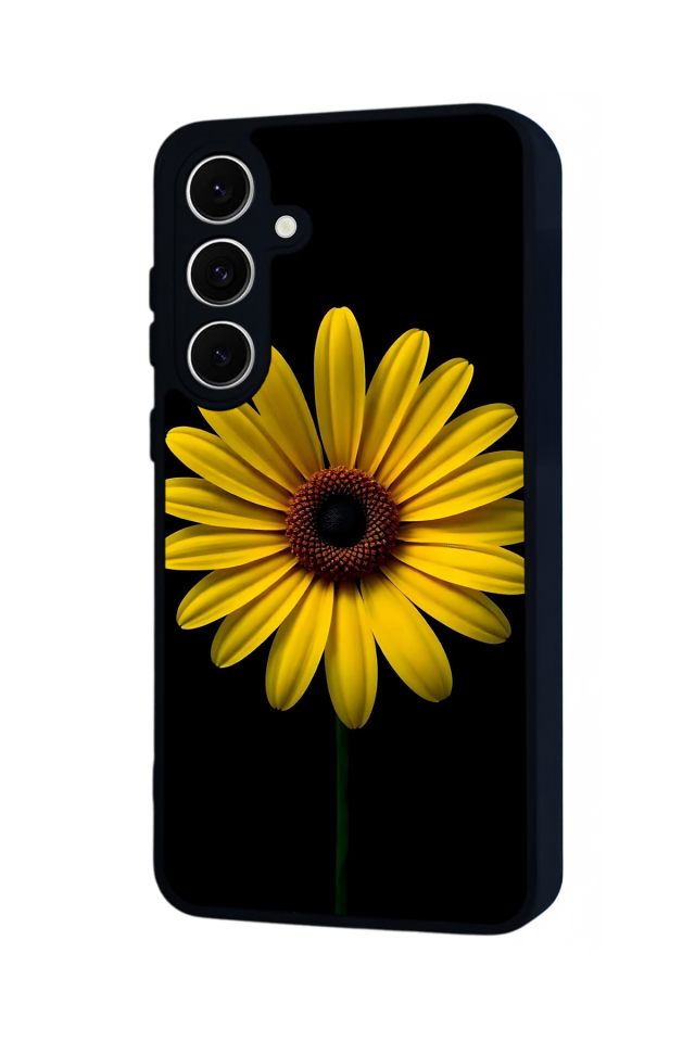 Samsung Galaxy S24 FE Uyumlu Papatya Tasarımlı Glossy Premium Kılıf