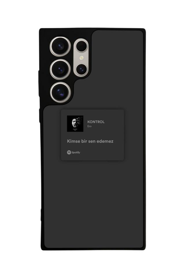 Samsung Galaxy S22 Ultra Uyumlu Sarki Sozleri Tasarımlı Glossy Premium Kılıf