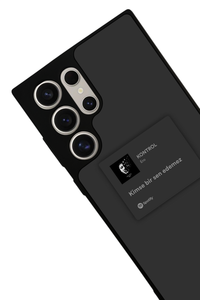 Samsung Galaxy S22 Ultra Uyumlu Sarki Sozleri Tasarımlı Glossy Premium Kılıf