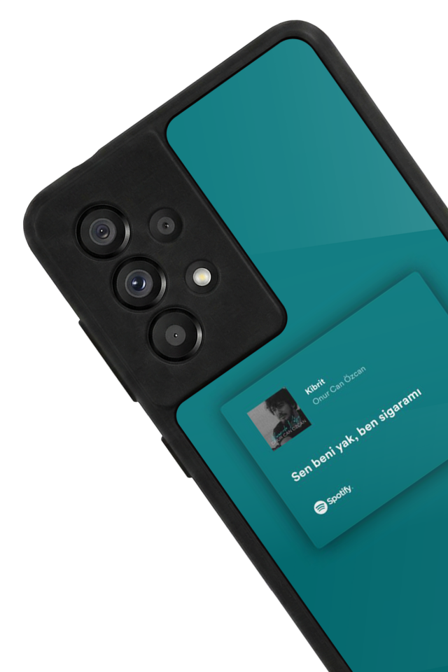 Samsung Galaxy A73 Uyumlu Sarki Sozleri Tasarımlı Glossy Premium Kılıf