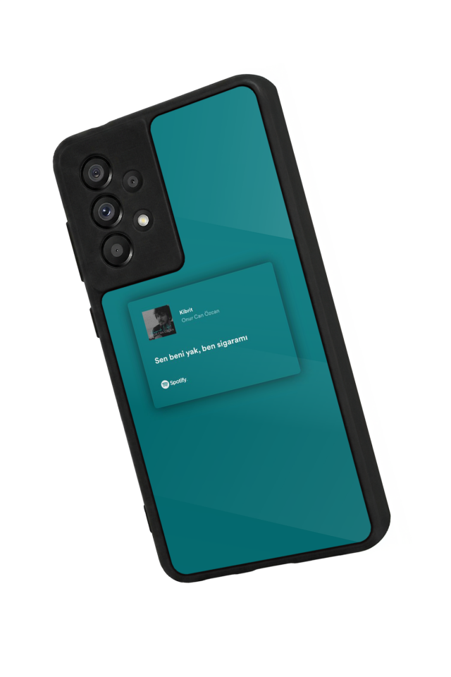 Samsung Galaxy A73 Uyumlu Sarki Sozleri Tasarımlı Glossy Premium Kılıf