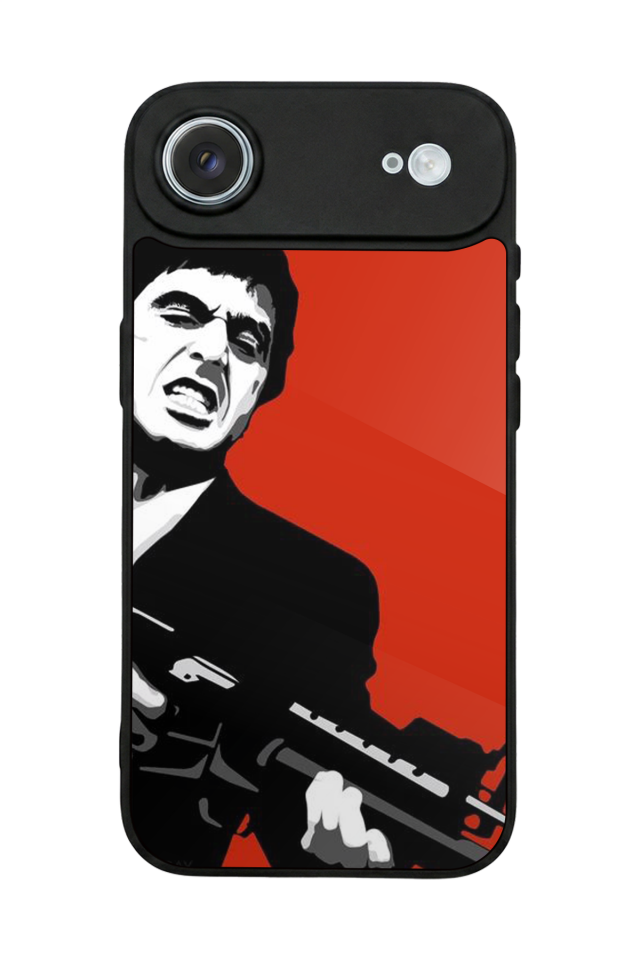 iPhone 17 Air Uyumlu Scarface Tasarımlı Glossy Premium Kılıf