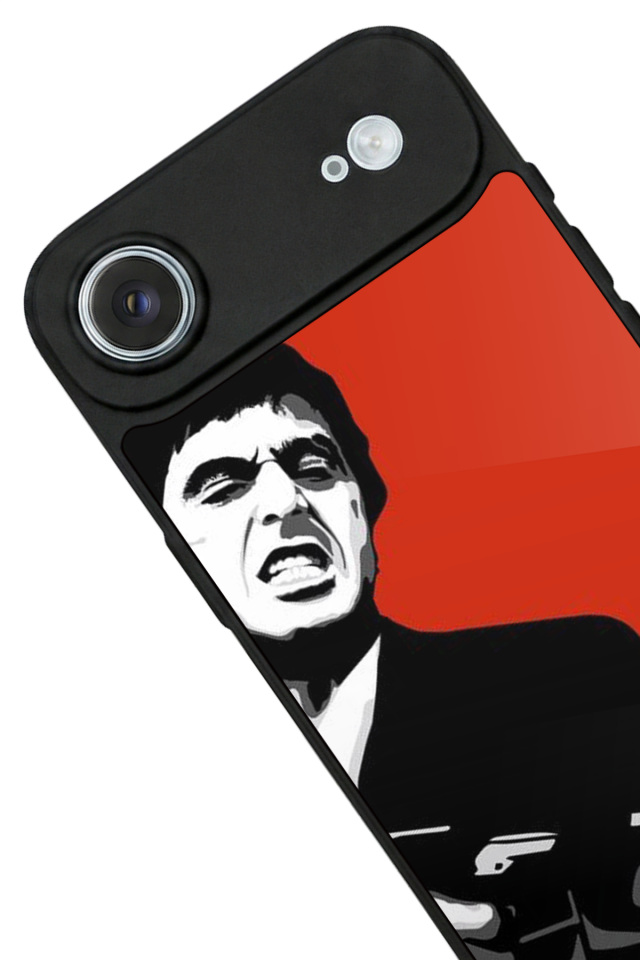 iPhone 17 Air Uyumlu Scarface Tasarımlı Glossy Premium Kılıf
