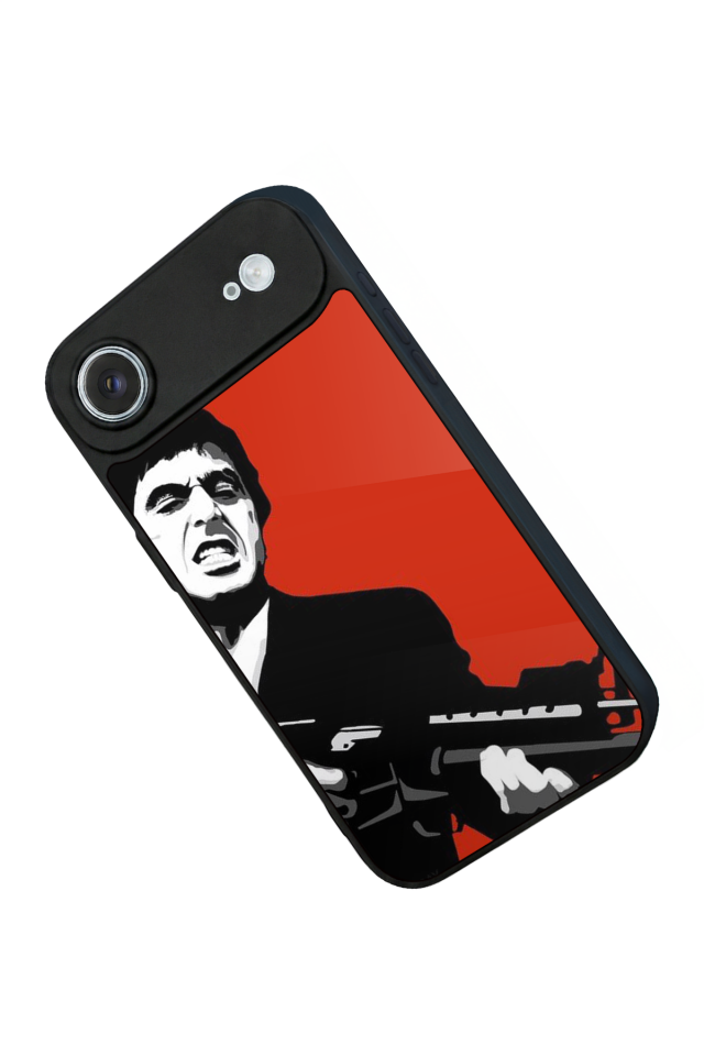 iPhone 17 Air Uyumlu Scarface Tasarımlı Glossy Premium Kılıf