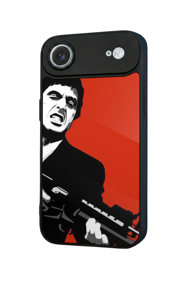 iPhone 17 Air Uyumlu Scarface Tasarımlı Glossy Premium Kılıf