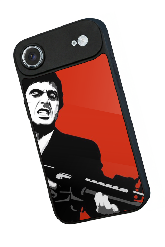 iPhone 17 Air Uyumlu Scarface Tasarımlı Glossy Premium Kılıf