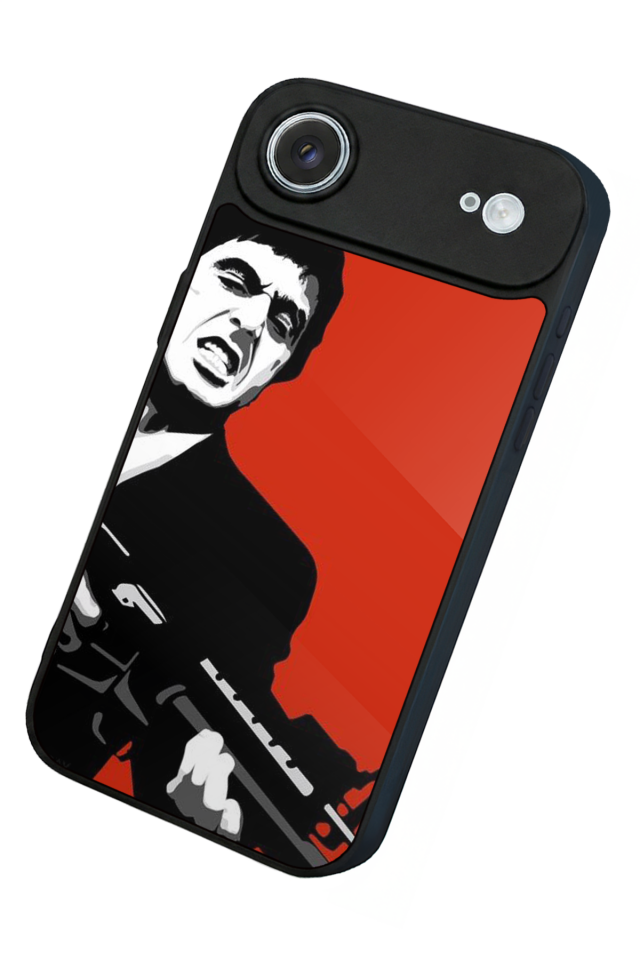 iPhone 17 Air Uyumlu Scarface Tasarımlı Glossy Premium Kılıf