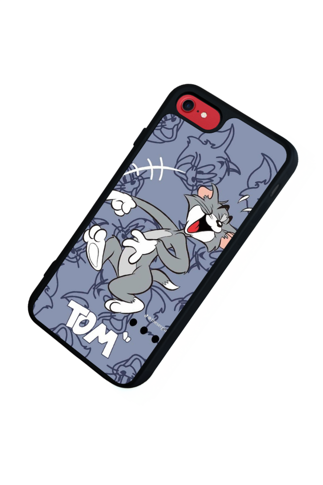 iPhone SE Uyumlu Tom And Jerry Tasarımlı Glossy Premium Kılıf