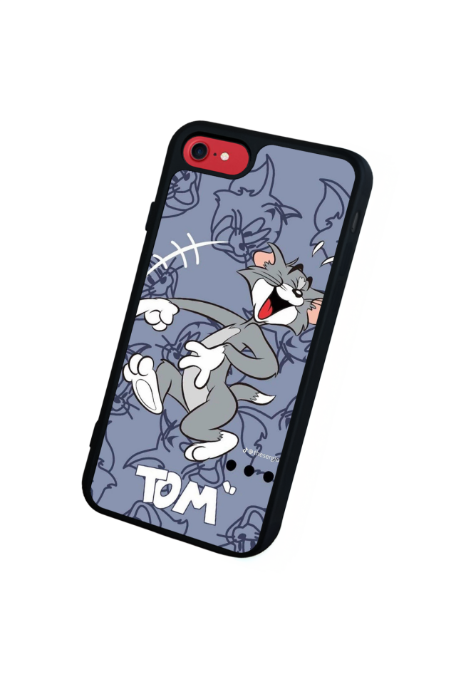iPhone SE Uyumlu Tom And Jerry Tasarımlı Glossy Premium Kılıf