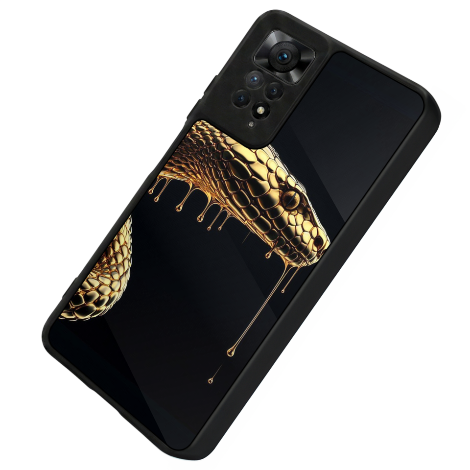 Xiaomi Redmi Note 11 Pro Uyumlu Yılan Tasarımlı Glossy Premium Kılıf