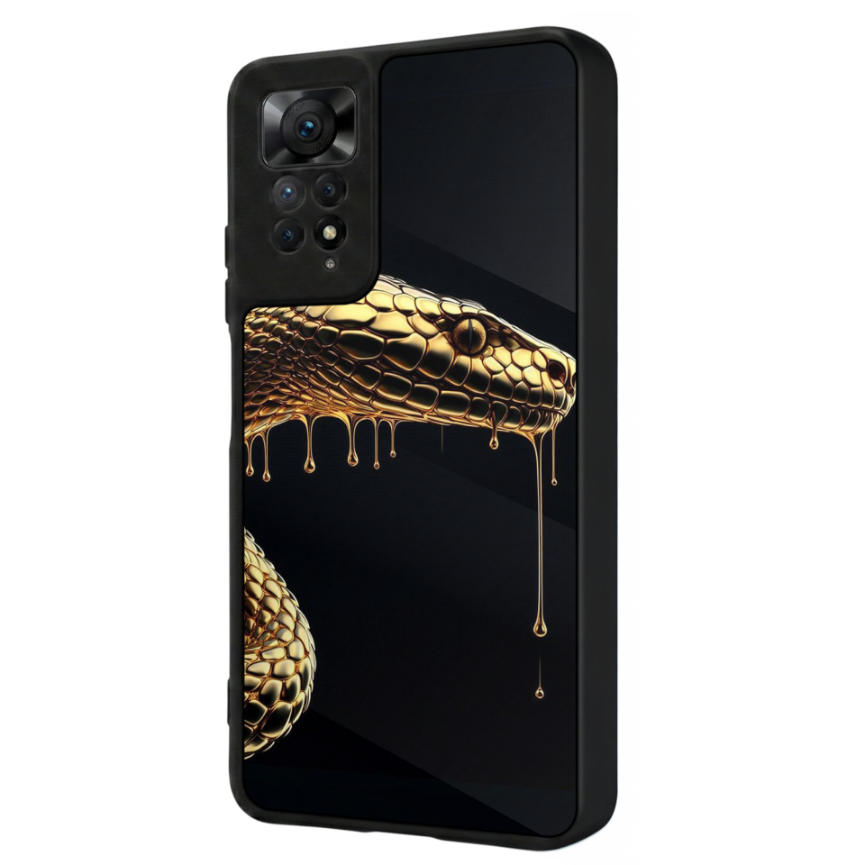 Xiaomi Redmi Note 11 Pro Uyumlu Yılan Tasarımlı Glossy Premium Kılıf