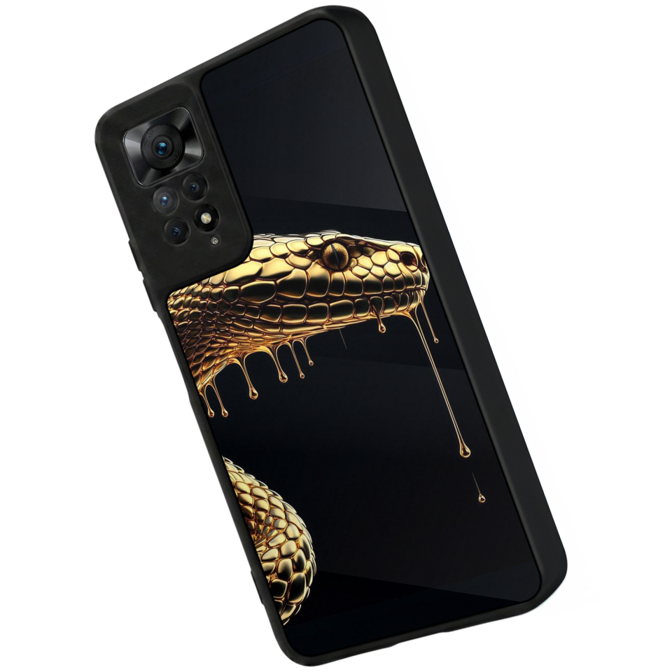 Xiaomi Redmi Note 11 Pro Uyumlu Yılan Tasarımlı Glossy Premium Kılıf
