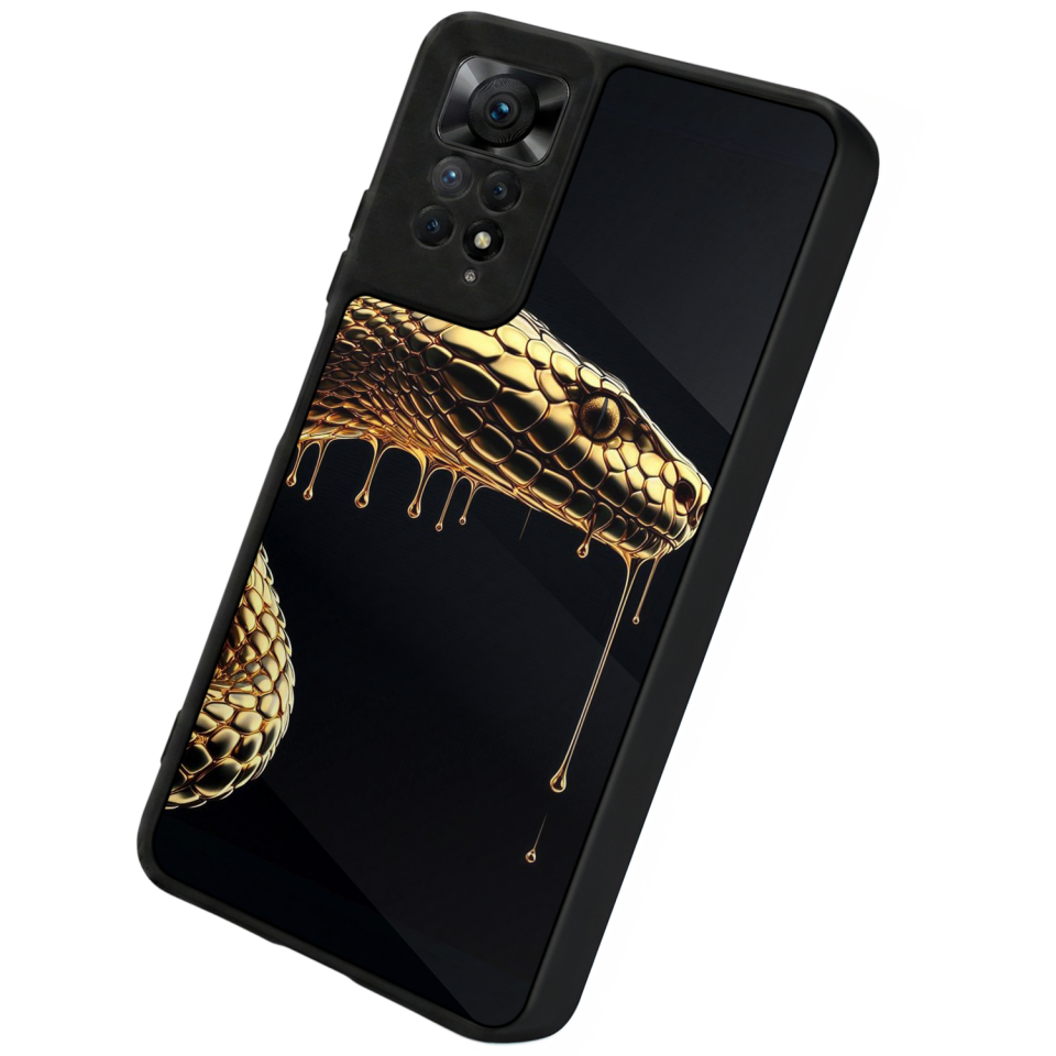 Xiaomi Redmi Note 11 Pro Uyumlu Yılan Tasarımlı Glossy Premium Kılıf