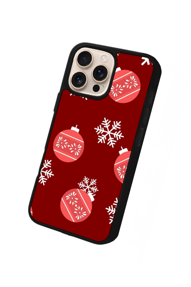 iPhone 15 Pro Uyumlu Yilbasi Christmas Tasarımlı Glossy Premium Kılıf