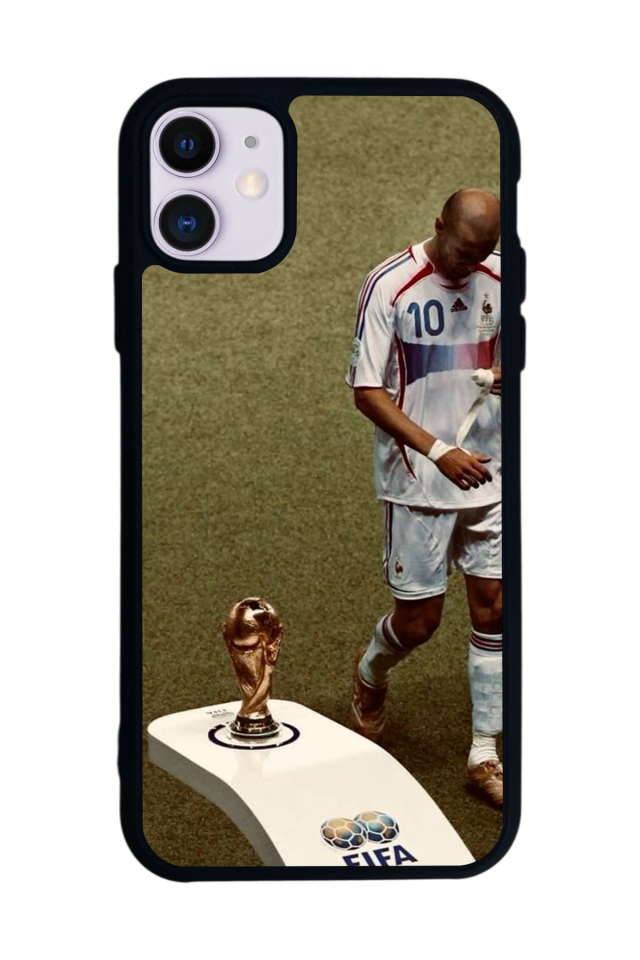 iPhone 11 Uyumlu Zidane Tasarımlı Glossy Premium Kılıf