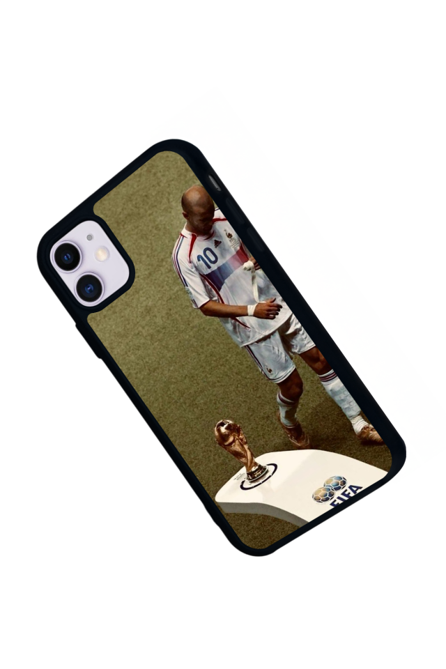 iPhone 11 Uyumlu Zidane Tasarımlı Glossy Premium Kılıf
