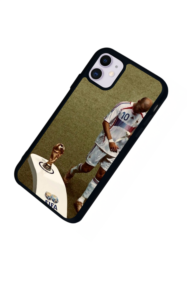 iPhone 11 Uyumlu Zidane Tasarımlı Glossy Premium Kılıf