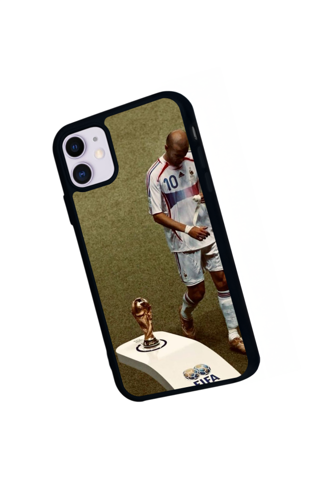 iPhone 11 Uyumlu Zidane Tasarımlı Glossy Premium Kılıf