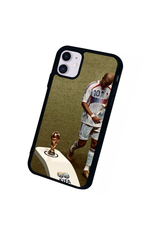 iPhone 11 Uyumlu Zidane Tasarımlı Glossy Premium Kılıf